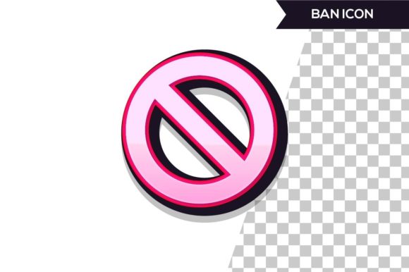 3D Ban or Stop Icon Design