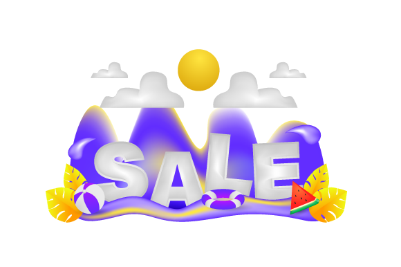 3D Memphis Summer Sale Design: Visual Impact That Works