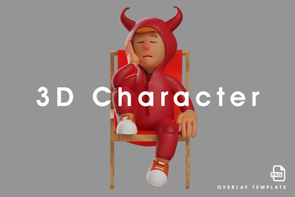 3D Red Devil Cartoon Design Feels Sleepy: A Guide to Crafting and Using Tired Character Art