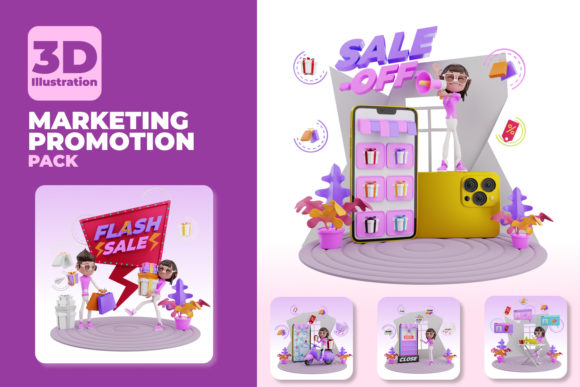 3D Render Marketing Promotion Illustration: A Visual Strategy for Modern Brand Communication
