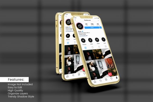3D Smartphone Mockup with Instagram Post: A Designer's Visual Power Tool