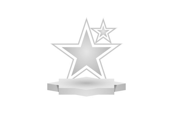 3D Stage Podium Star Design Template Overview