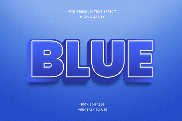 Blue 3D Text Effect Mockup PSD: A Practical Guide