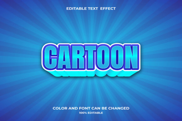 Cartoon 3D Editable Text Effect Design Made Simple