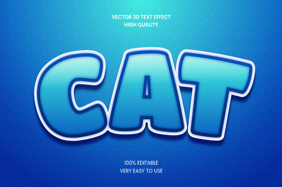 Cat 3d Text Effect Mockup Graphic: A Versatile Tool for Creative Branding and Design