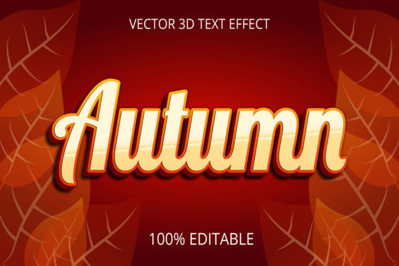 Crafting with Autumn 3D Text Effects