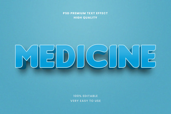 How the Medicine 3D Text Effect Mockup Graphic Fits into Real Design Workflows
