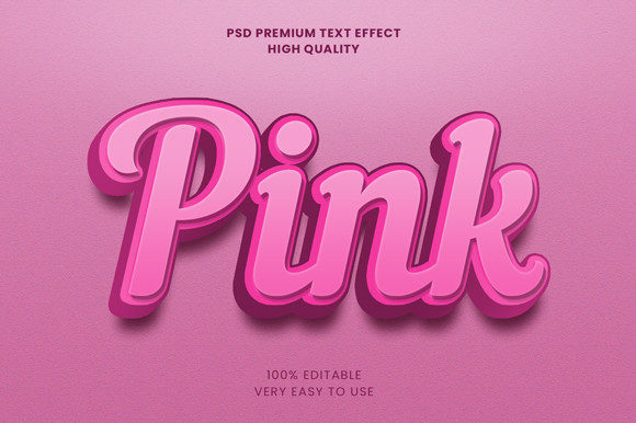 Pink 3D Text Effect Mockup PSD Graphic: Integrating It Into Your Design Workflow