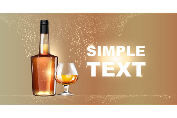 Premium Whiskey Realistic Vector