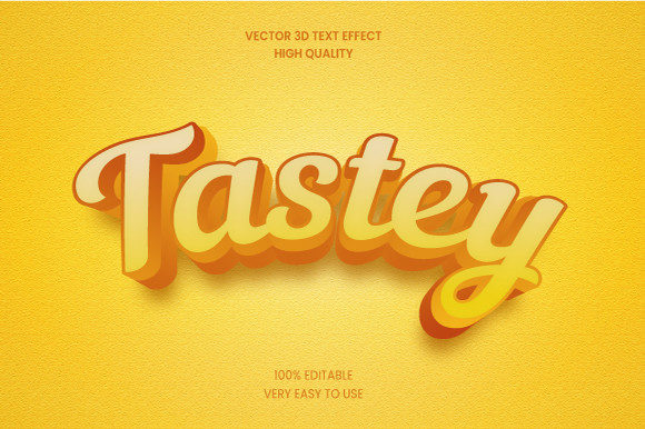 Tastey 3D Text Effect Mockup Graphic: An Objective Evaluation for Designers