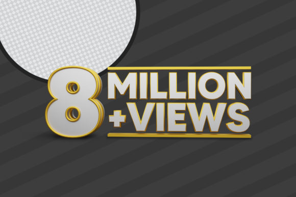 The 8 Million Views 3D Render Premium PSD: A Deep Dive into Its Popularity and Practical Uses