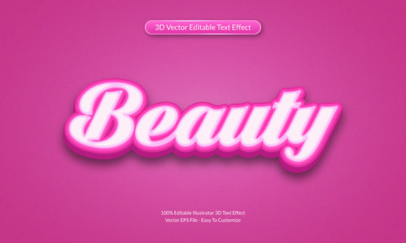 The Art of Beauty 3D Editable Text Effect Design: From Concept to Application