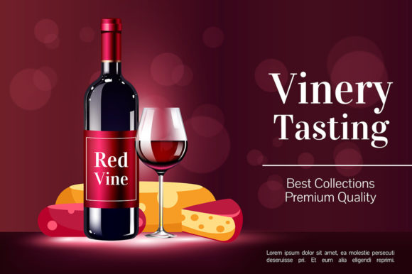 The Power of Winery Tasting Realistic Vector