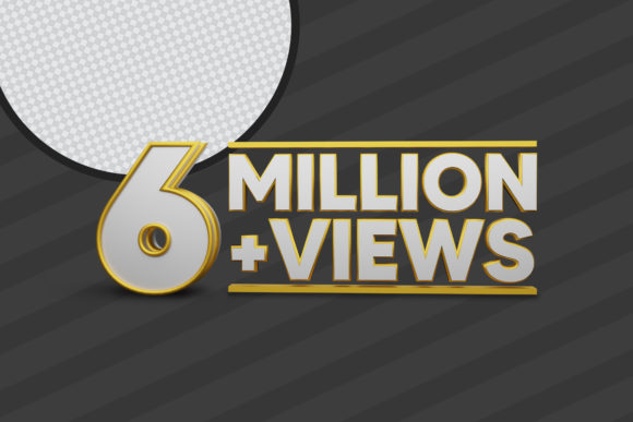 Unlocking the Creative Power of 6 Million Views 3D Render Premium PSD
