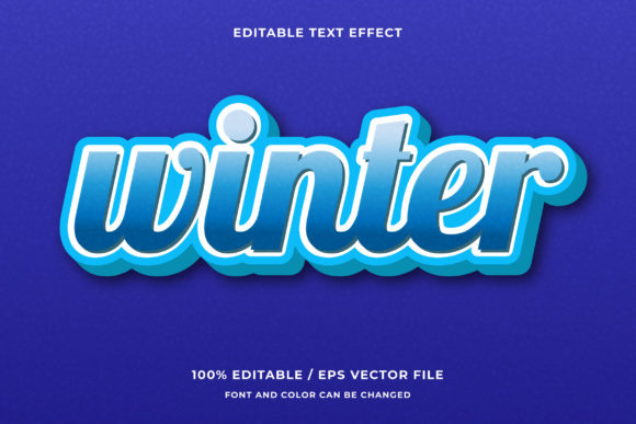 Winter 3D Editable Text Effect Design: An Objective Evaluation