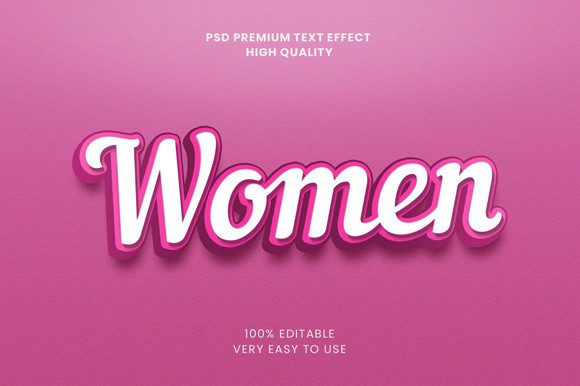 Women 3D Text Effect Mockup PSD Graphic: A Practical Guide to Getting It Right